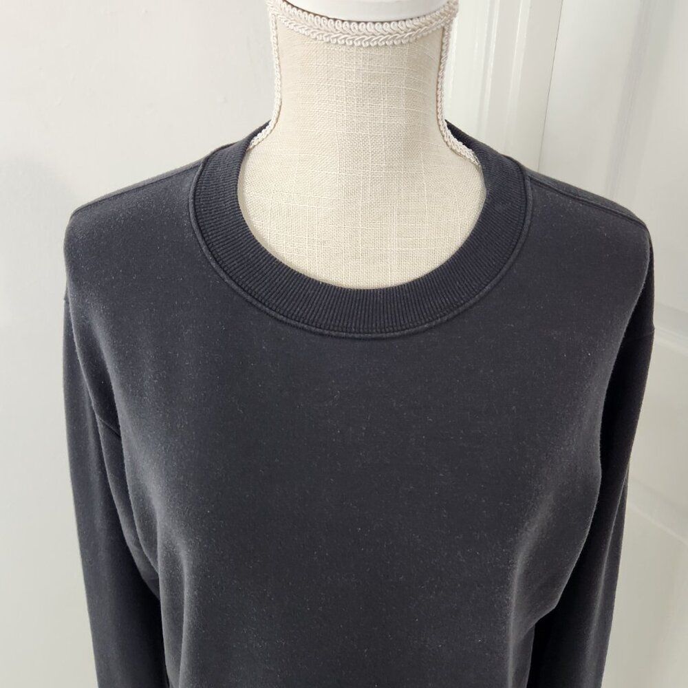 Athleta Sweatshirt Womens S Black Solitude Jersey Knit Pullover Loungewear Comfy - Picture 2 of 16